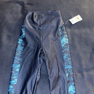 Blue Jurassic Park Kids Camouflage Leggings